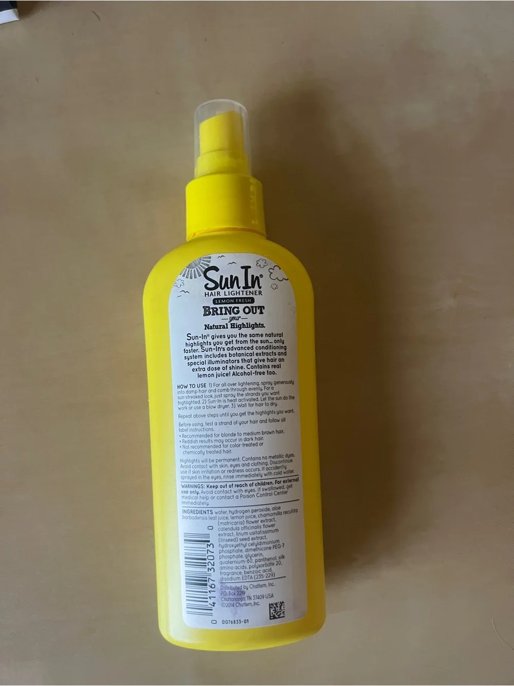 Lemon Fresh Hair Lightener Spray - Bright Yellow